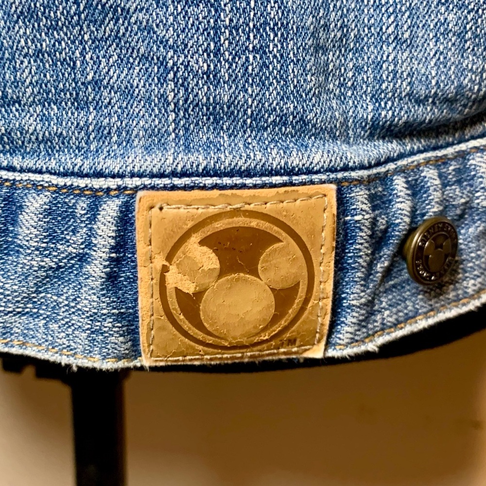 Vintage 90’s Y2K Disney Store Mickey Mouse Denim Jean Jacket Blue Size Medium - Picture 3 of 16